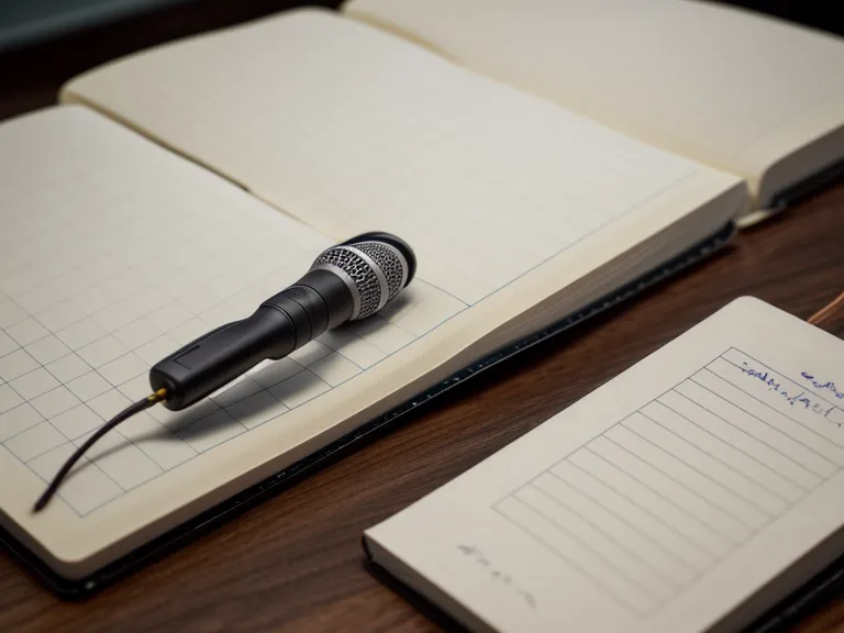Close-up of a technician's notebook tracking tinnitus frequencies and supplement efficacy