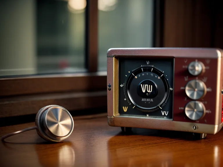 Analog VU meter peaking in the red next to ear health supplies