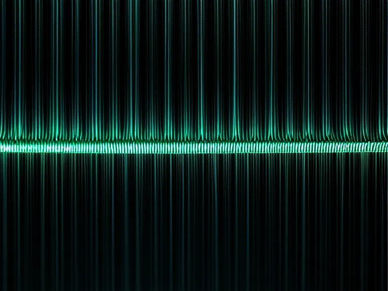 Digital audio workstation screen showing a high frequency wave representing tinnitus