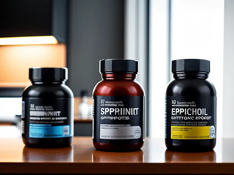 Audifort and Quietum Plus supplement bottles on an audio engineering desk